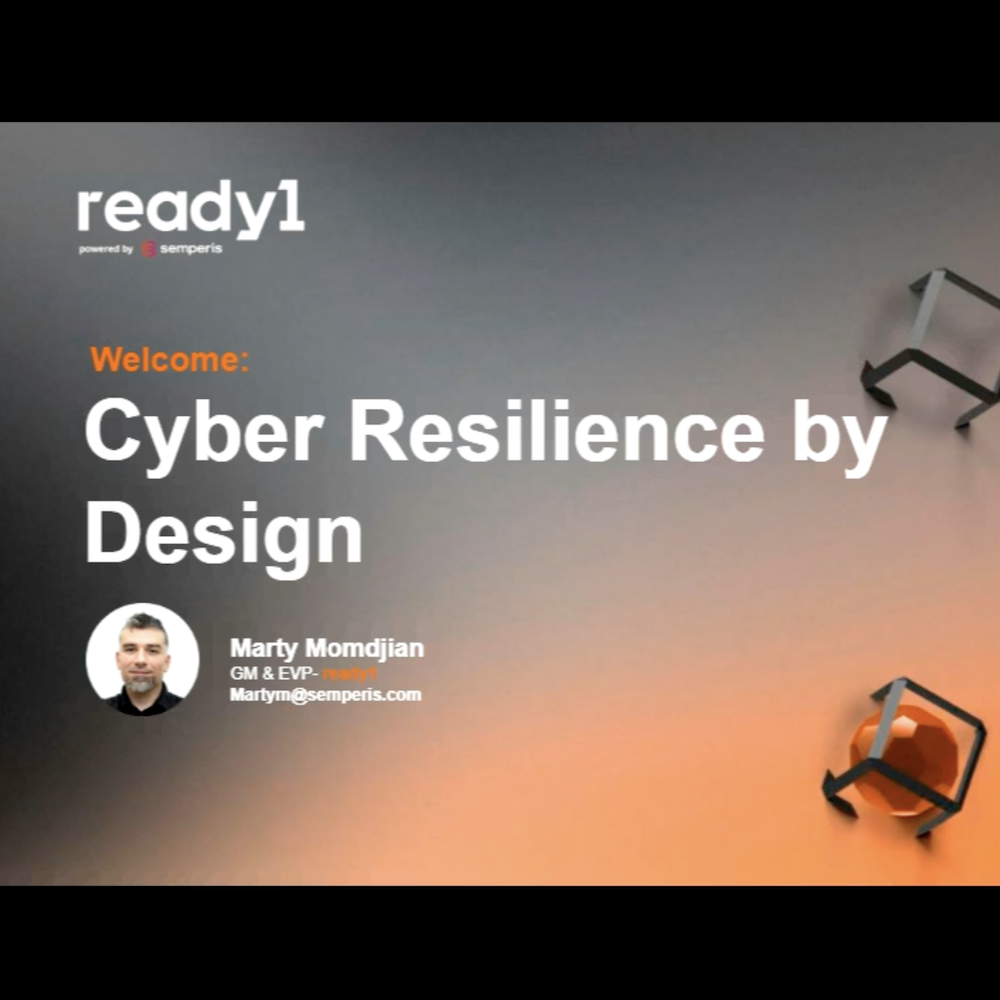 Cyber Resilience By Design