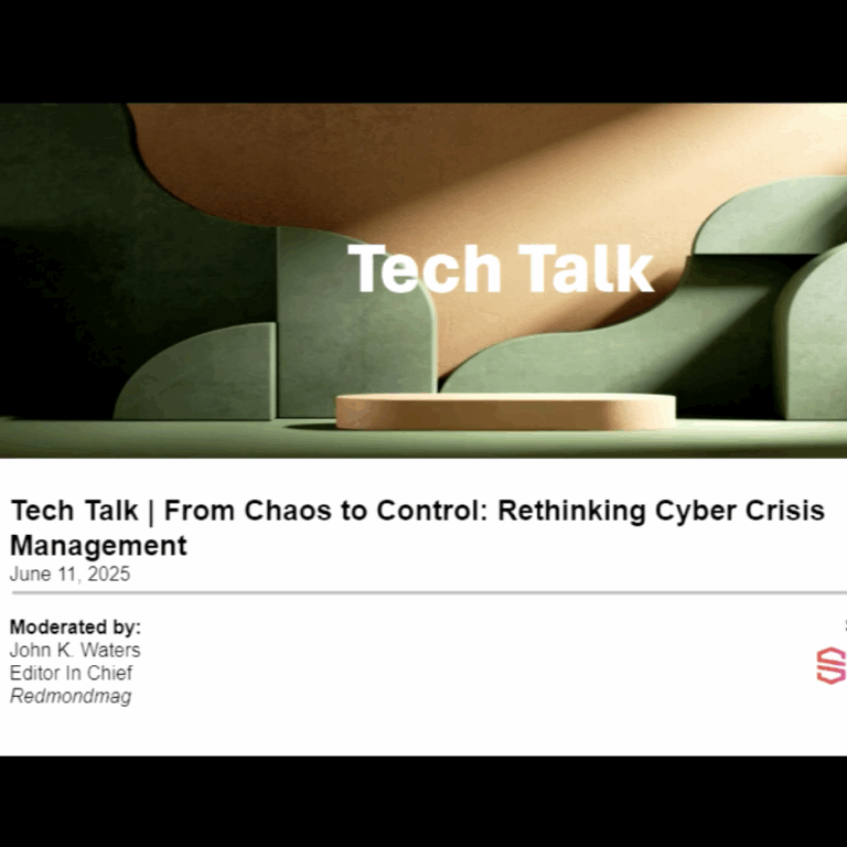 Tech Talk From Chaos to Control: Rethinking Cyber Crisis Management
