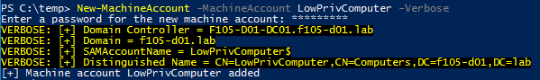 Adding computer accounts