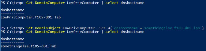 Figure 5: Modify DNShostname