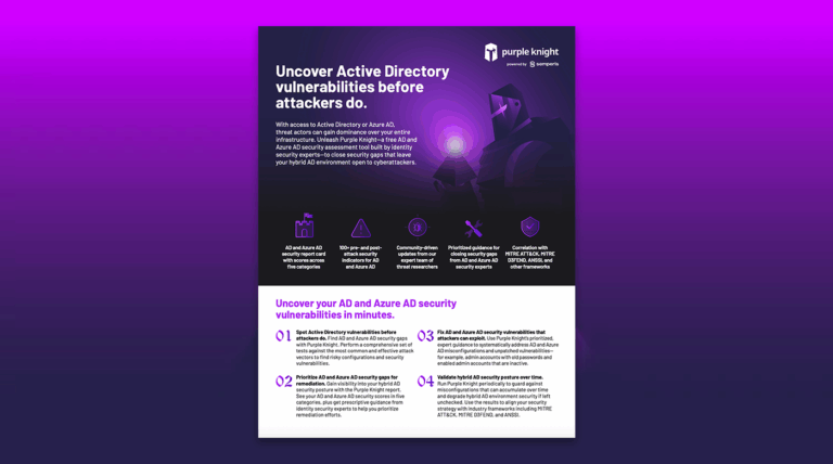 Uncover Active Directory Vulnerabilities before Attackers Do with Purple Knight