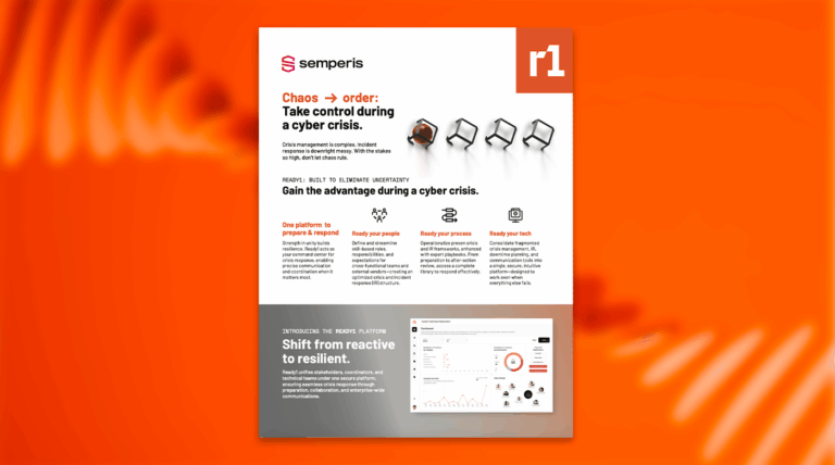 Take Control During a Cyber Crisis with Ready1