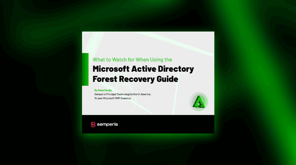 The Guide to the Microsoft Active Directory Forest Recovery Guide