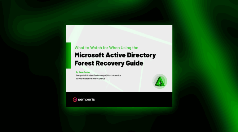 The Guide to the Microsoft Active Directory Forest Recovery Guide